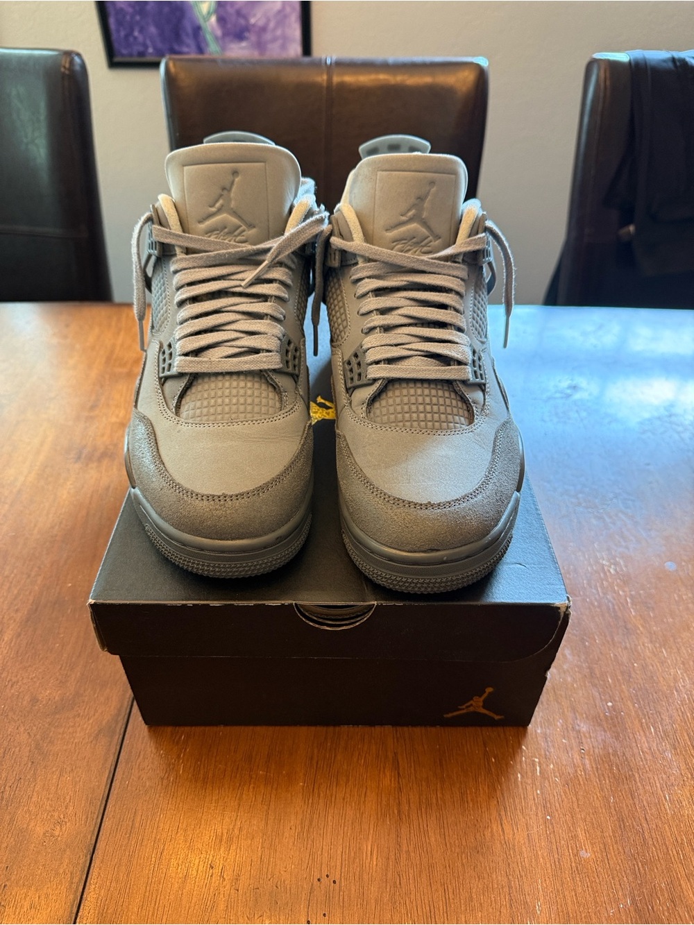 Jordan Retro High-Top Sneakers in Grey